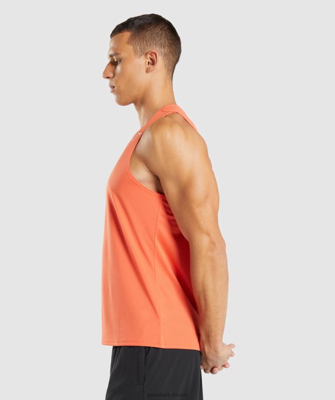 Gymshark réservoir d\arrivée papaye orange Hommes 6HF28969