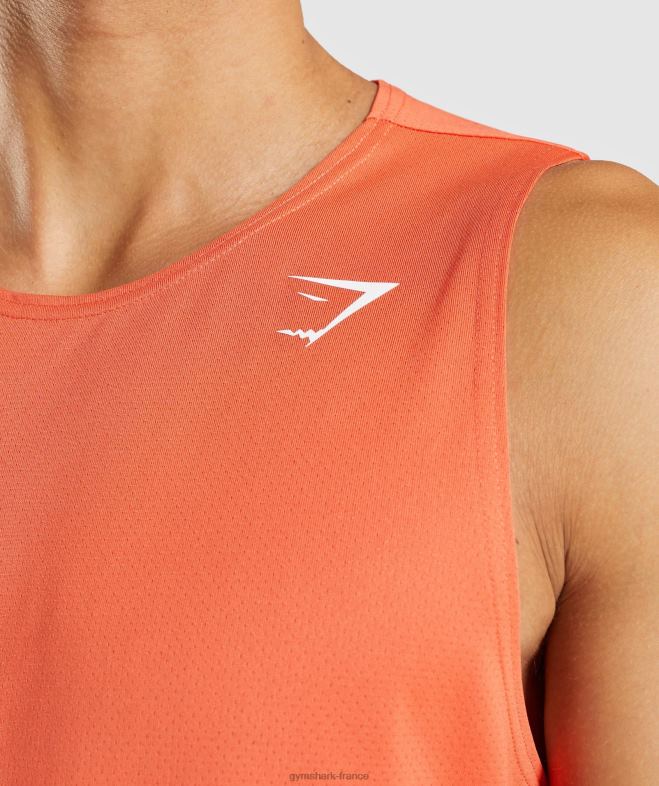Gymshark réservoir d\arrivée papaye orange Hommes 6HF28969