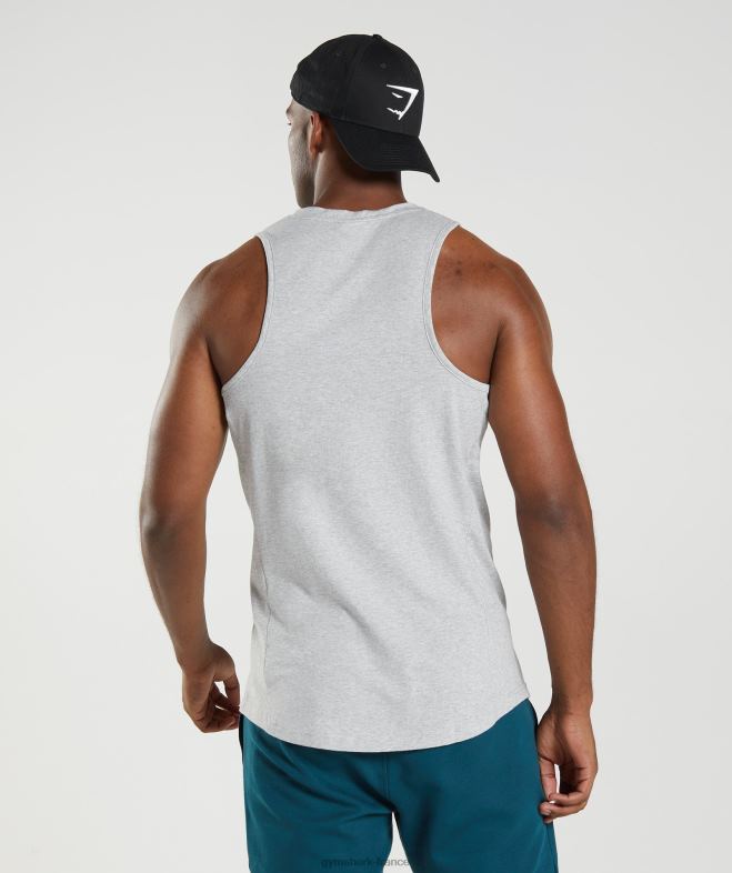 Gymshark réservoir de réaction chiné à noyau gris clair Hommes 6HF28904