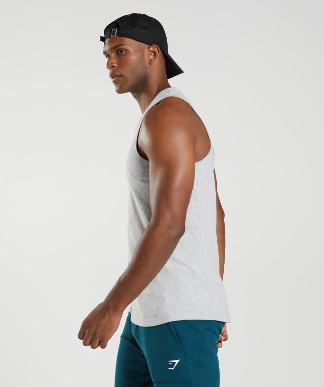 Gymshark réservoir de réaction chiné à noyau gris clair Hommes 6HF28904