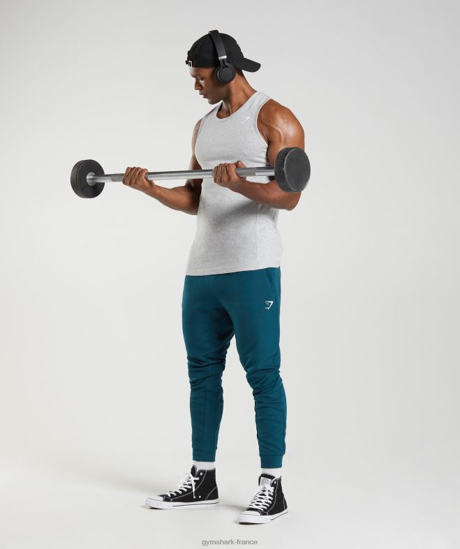 Gymshark réservoir de réaction chiné à noyau gris clair Hommes 6HF28904