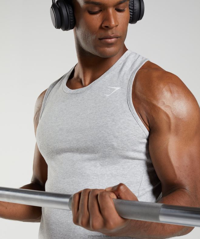 Gymshark réservoir de réaction chiné à noyau gris clair Hommes 6HF28904