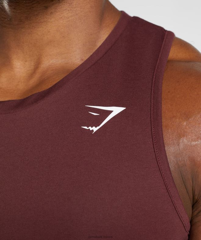 Gymshark réservoir de réaction marron cuit au four Hommes 6HF28916