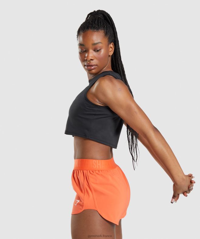 Gymshark réservoir de récolte d\entraînement noir femmes 6HF28421