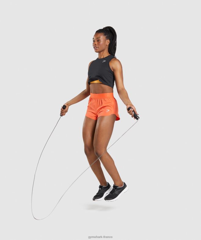 Gymshark réservoir de récolte d\entraînement noir femmes 6HF28421