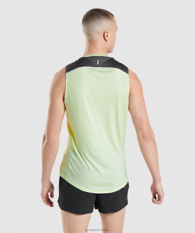 Gymshark réservoir d\évolution de vitesse concombre vert Hommes 6HF28909