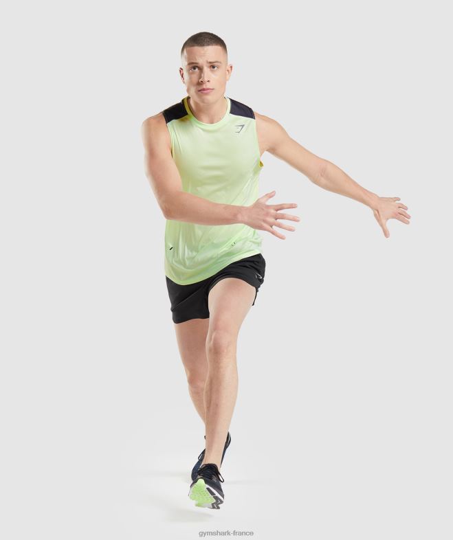 Gymshark réservoir d\évolution de vitesse concombre vert Hommes 6HF28909