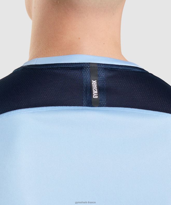 Gymshark réservoir d\évolution de vitesse pierre de lune bleue Hommes 6HF28903