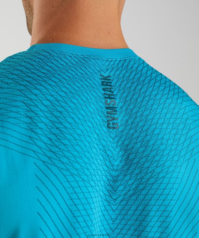 Gymshark réservoir sans couture apex bleu requin/bleu atlantique Hommes 6HF28951