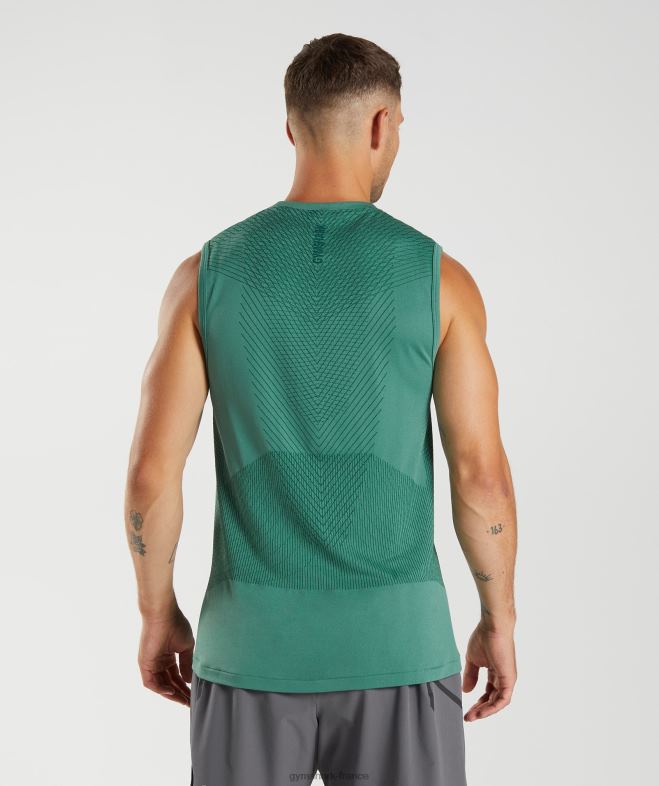 Gymshark réservoir sans couture apex vert hoya/vert forêt Hommes 6HF28910