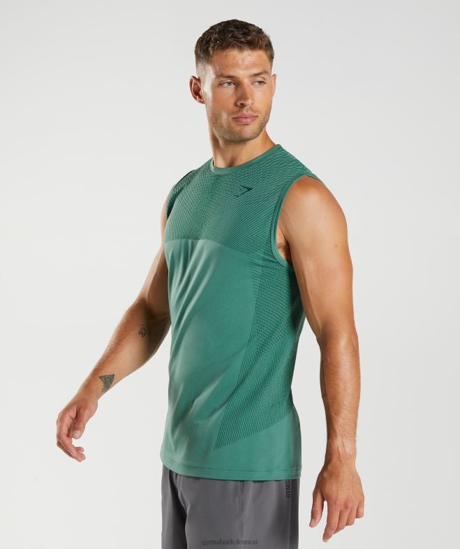 Gymshark réservoir sans couture apex vert hoya/vert forêt Hommes 6HF28910