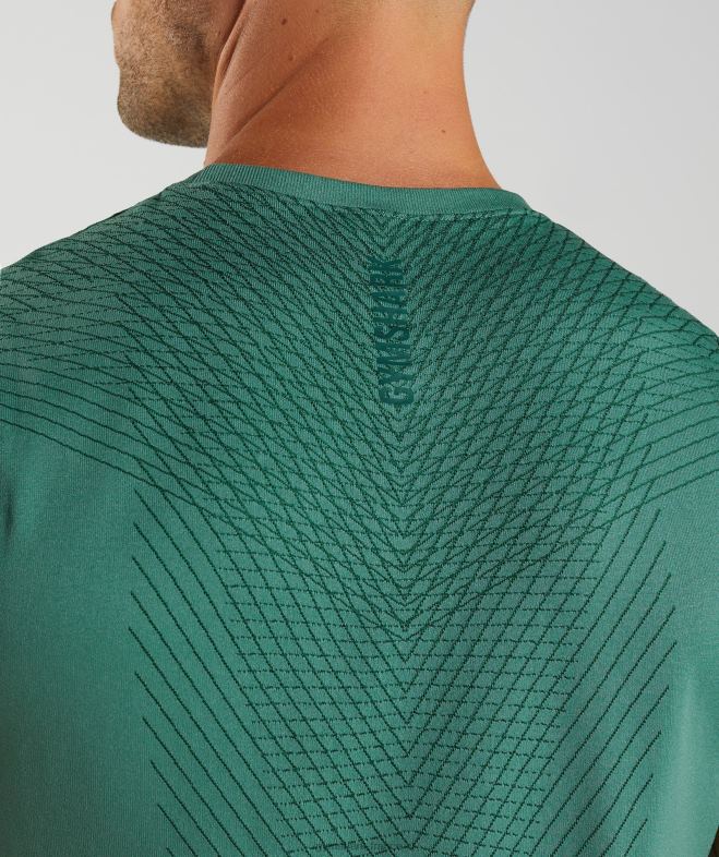 Gymshark réservoir sans couture apex vert hoya/vert forêt Hommes 6HF28910