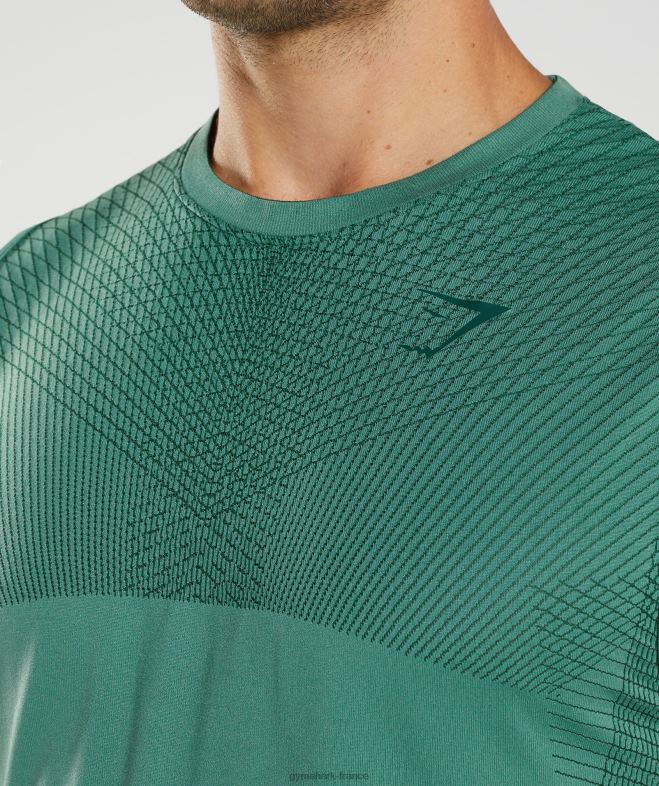 Gymshark réservoir sans couture apex vert hoya/vert forêt Hommes 6HF28910