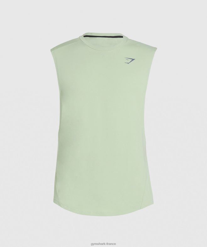 Gymshark réservoir à bras tombant audacieux flore vert Hommes 6HF28912