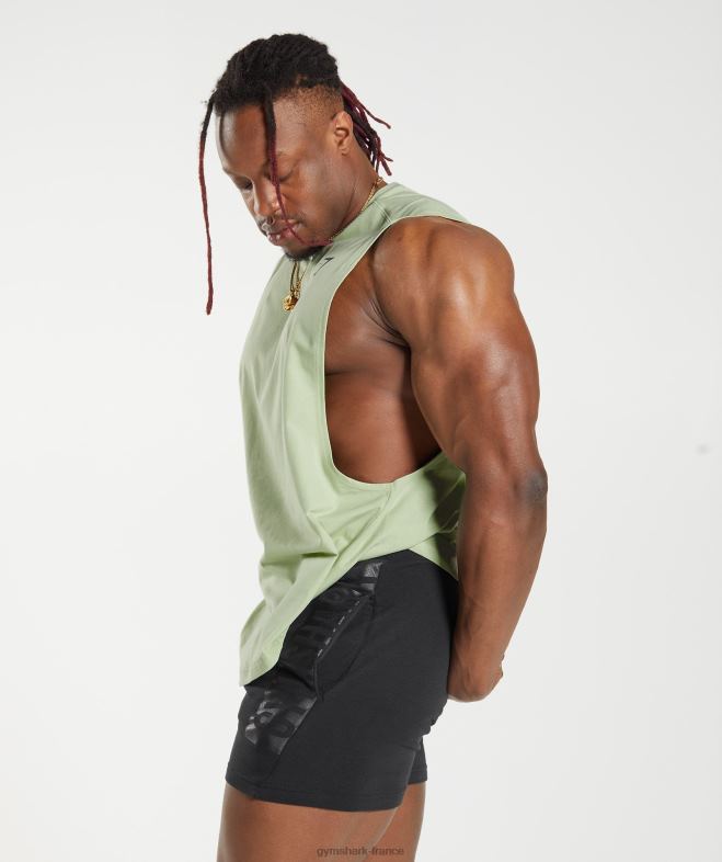 Gymshark réservoir à bras tombant audacieux flore vert Hommes 6HF28912