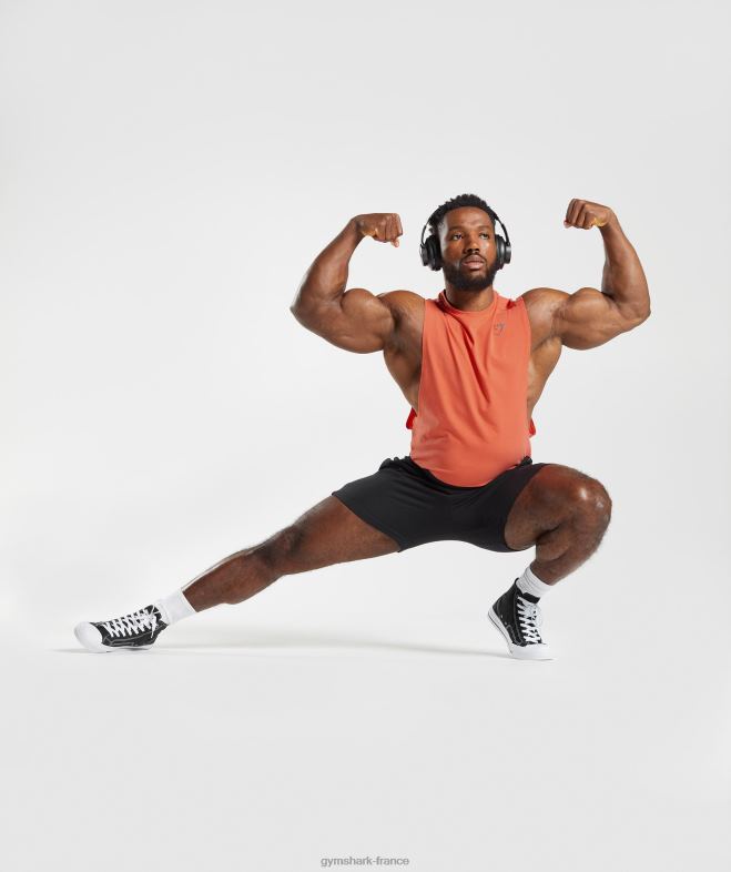 Gymshark réservoir à bras tombant audacieux orange aérospatiale Hommes 6HF28921