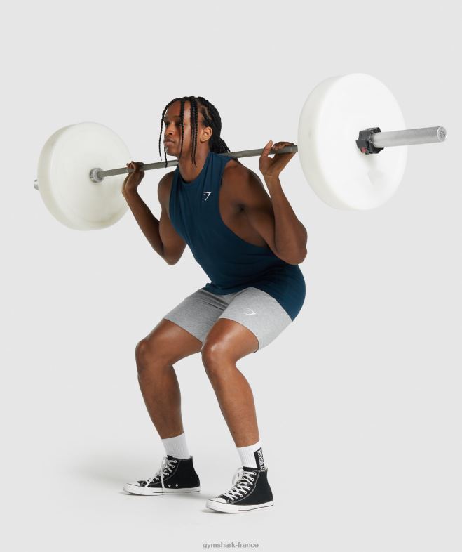 Gymshark réservoir à bras tombant critique 20 marine Hommes 6HF28922