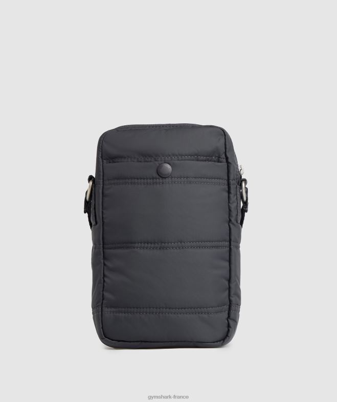 Gymshark sac à bandoulière style de vie gris onyx unisexe 6HF281083