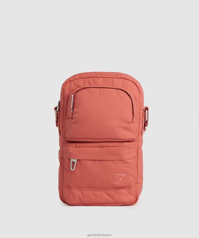 Gymshark sac à bandoulière style de vie rose terre cuite unisexe 6HF281081