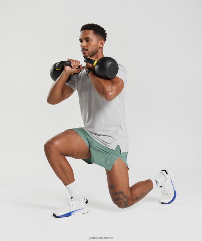 Gymshark short apex run 4 bleu sarcelle d\encre Hommes 6HF28543