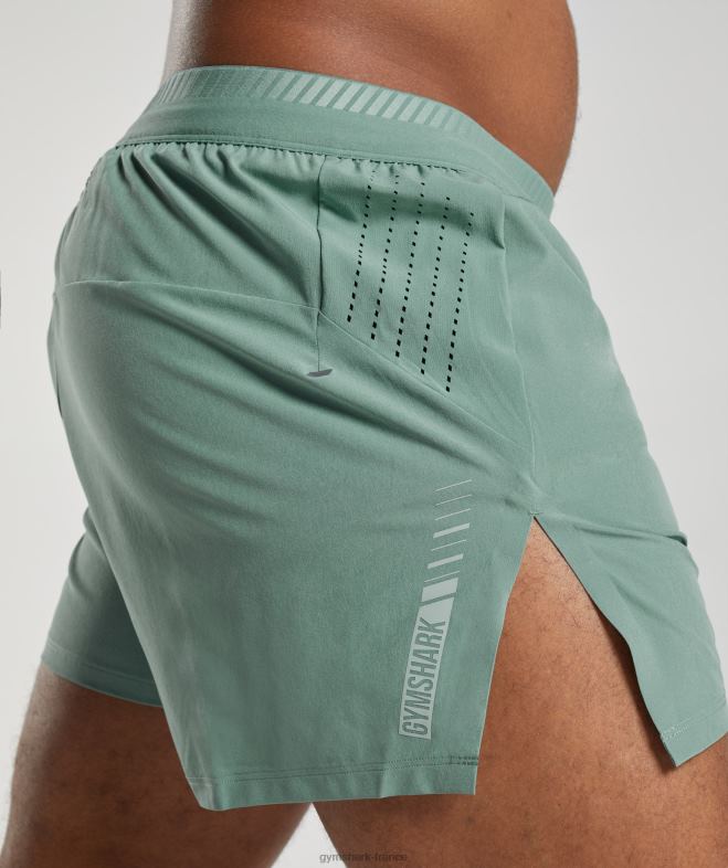 Gymshark short apex run 4 bleu sarcelle d\encre Hommes 6HF28543
