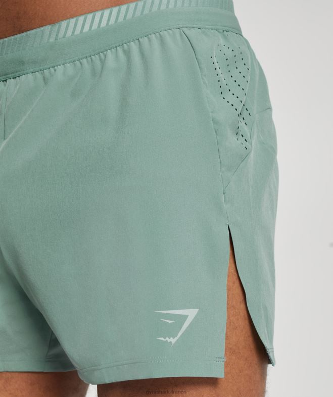 Gymshark short apex run 4 bleu sarcelle d\encre Hommes 6HF28543