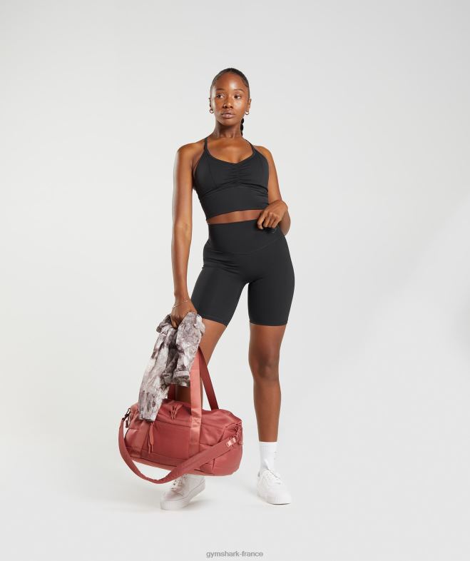 Gymshark short cycliste surélevé noir femmes 6HF2839