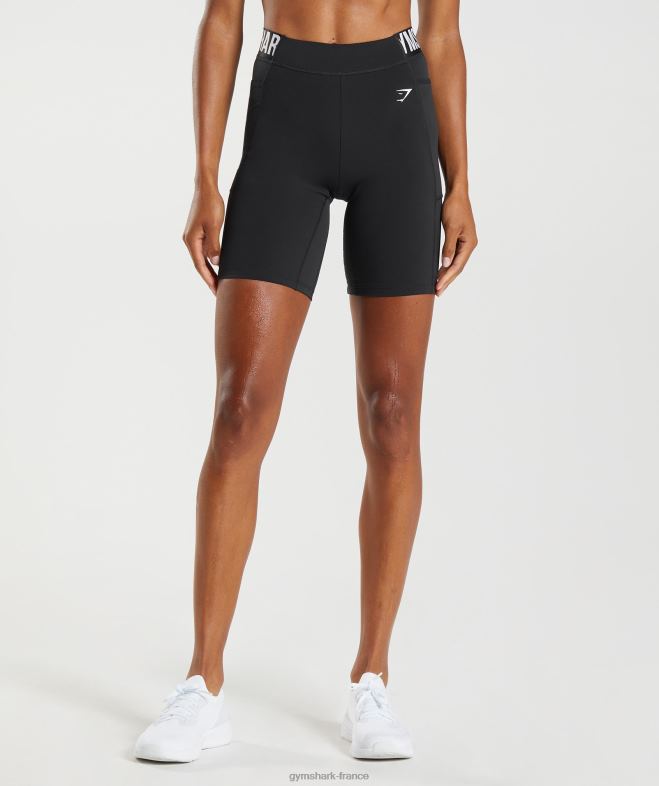Gymshark short cycliste training brandmark noir femmes 6HF2890