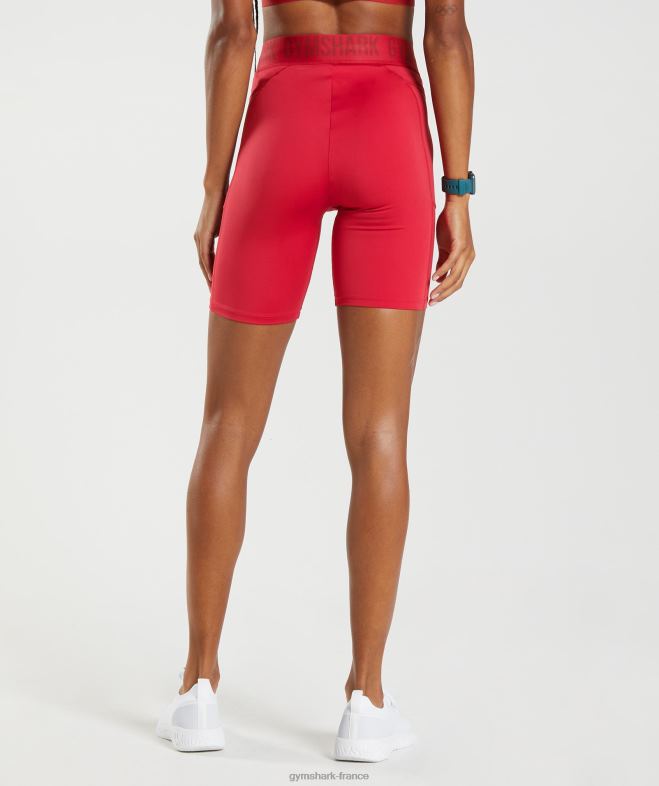 Gymshark short cycliste training brandmark rouge salsa femmes 6HF2873