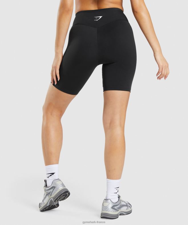Gymshark short cycliste à graphisme activé noir femmes 6HF2874