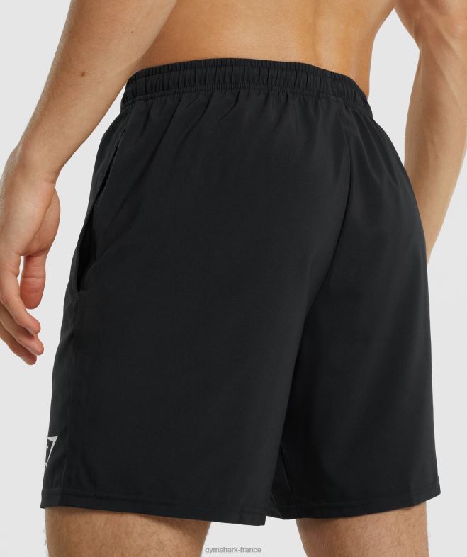 Gymshark short d\arrivée noir Hommes 6HF28510
