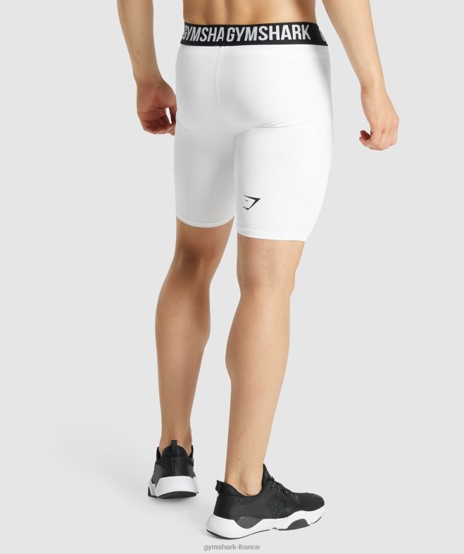 Gymshark short de base element blanc Hommes 6HF28567