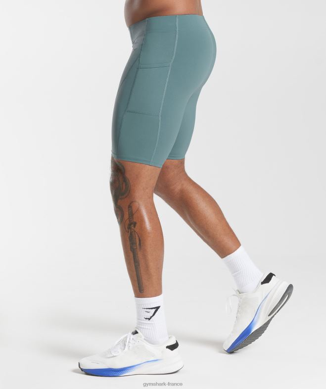 Gymshark short de contrôle bleu tonnerre Hommes 6HF281031