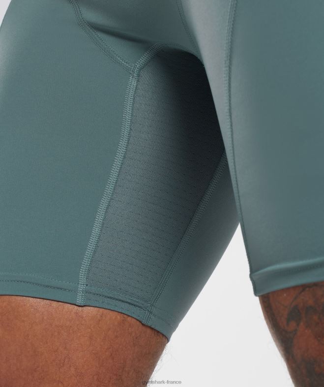 Gymshark short de contrôle bleu tonnerre Hommes 6HF281031