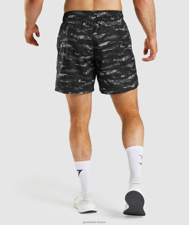 Gymshark short de sport gris onyx Hommes 6HF28528