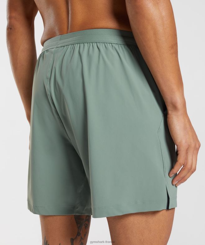 Gymshark short de studio saule vert Hommes 6HF28566