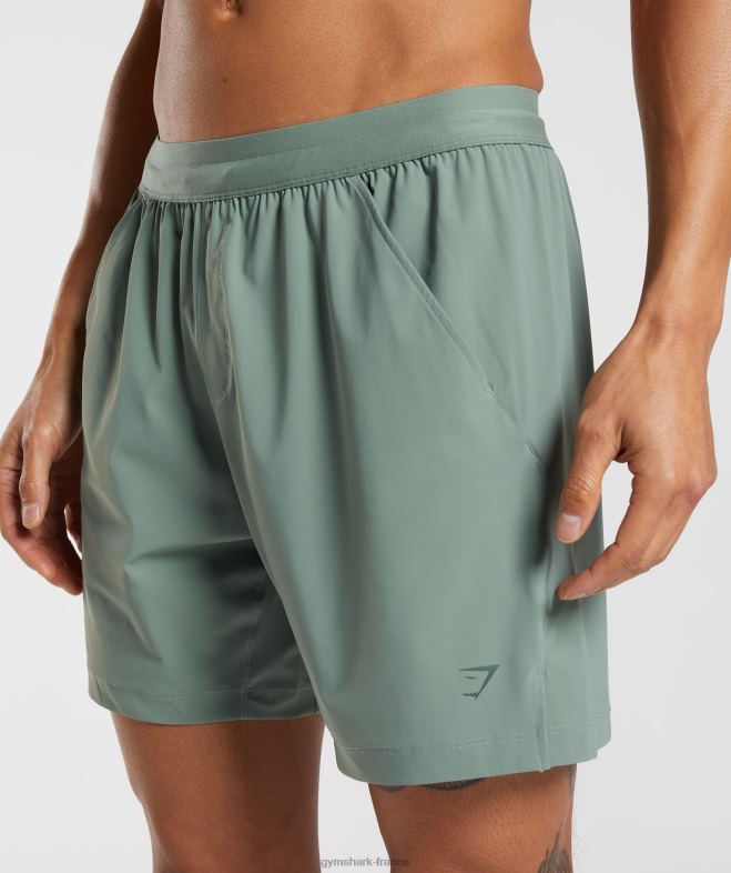 Gymshark short de studio saule vert Hommes 6HF28566
