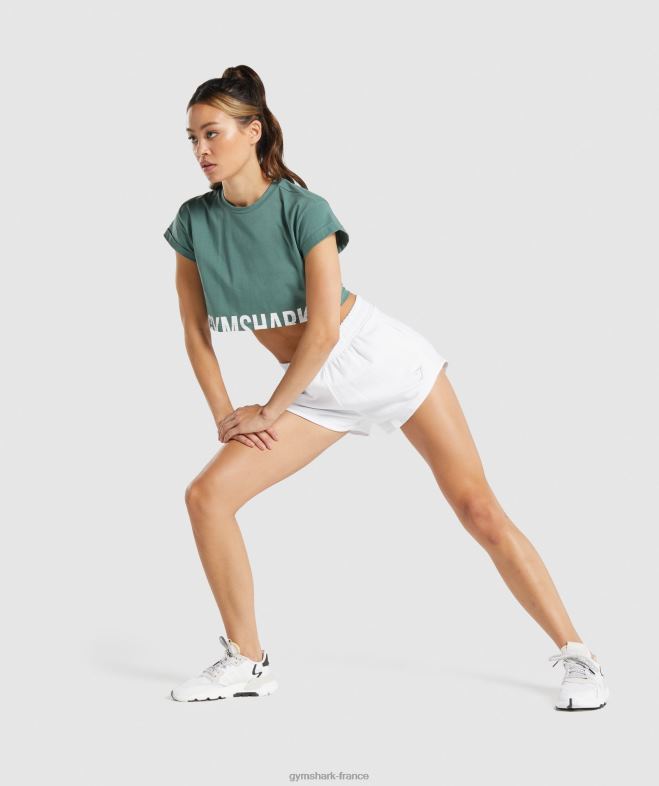 Gymshark short de survêtement d\entraînement blanc femmes 6HF2818