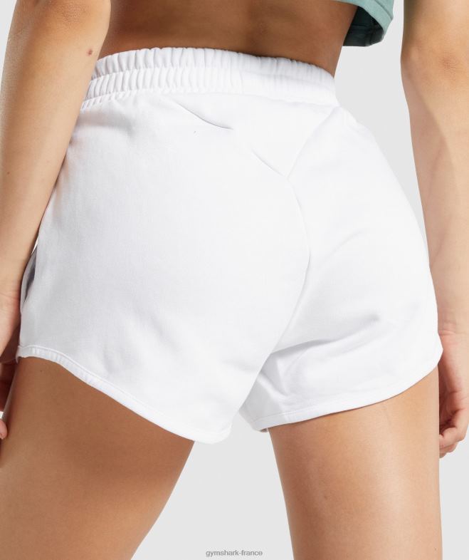 Gymshark short de survêtement d\entraînement blanc femmes 6HF2818