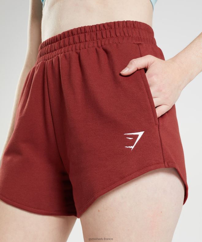 Gymshark short de survêtement d\entraînement rouge bois de rose femmes 6HF2864