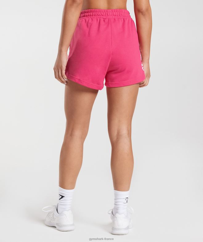 Gymshark short de survêtement fractionné fuchsia brillant femmes 6HF2815