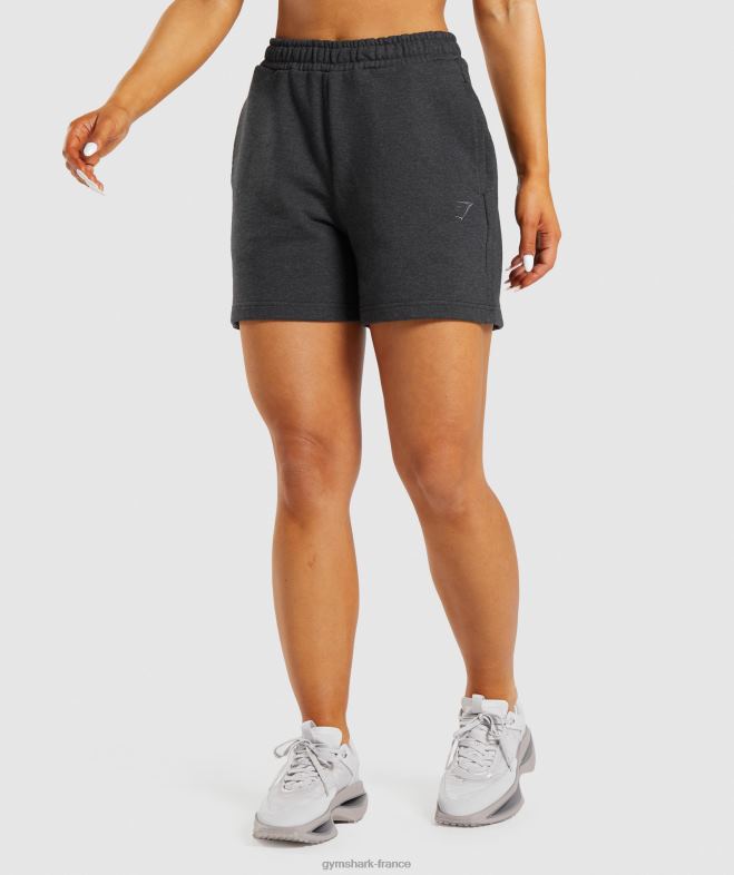 Gymshark short de survêtement pour jour de repos marne à noyau noir femmes 6HF2857