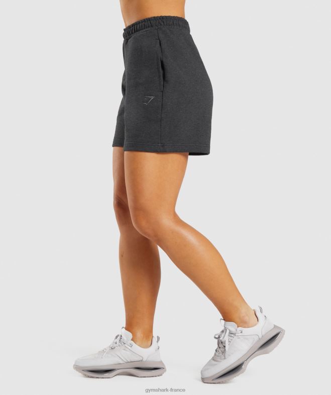 Gymshark short de survêtement pour jour de repos marne à noyau noir femmes 6HF2857