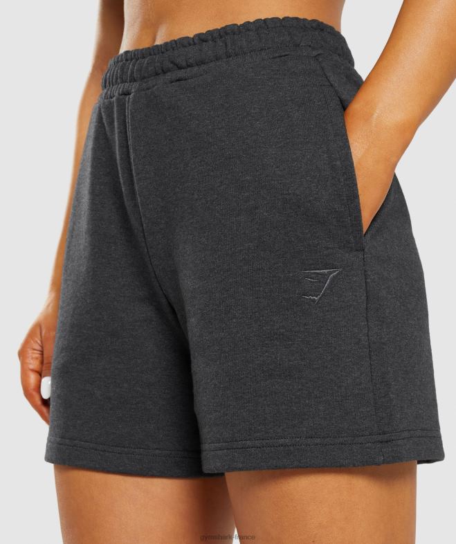 Gymshark short de survêtement pour jour de repos marne à noyau noir femmes 6HF2857