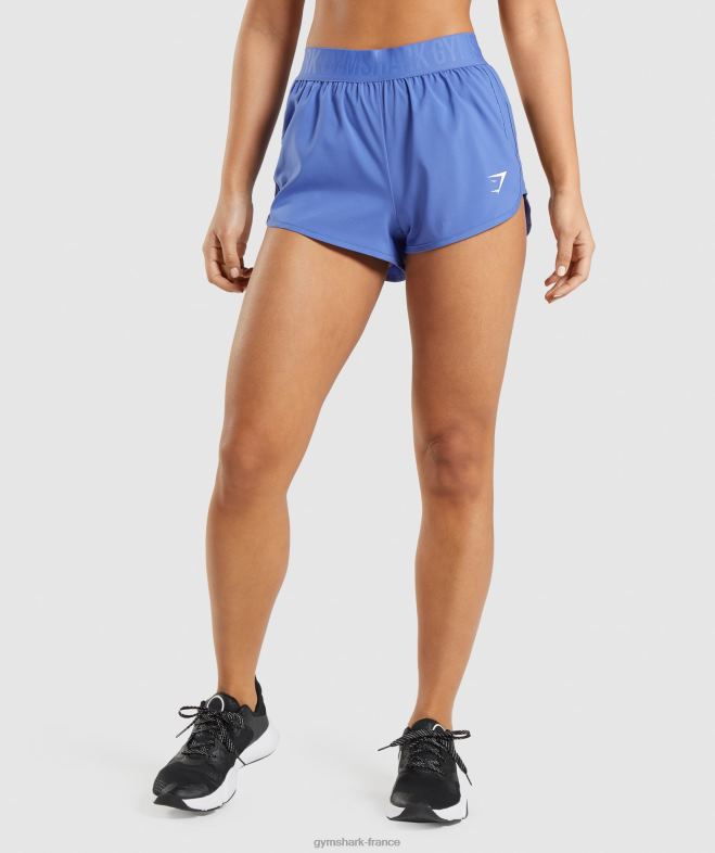 Gymshark short dentraînement ample bleu cour femmes 6HF2884