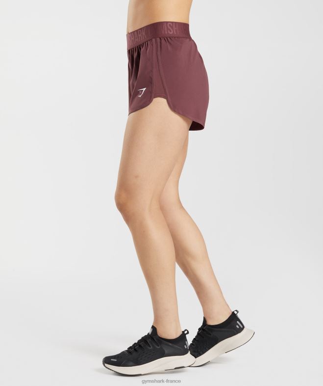 Gymshark short d\entraînement ample brun cerise femmes 6HF2876