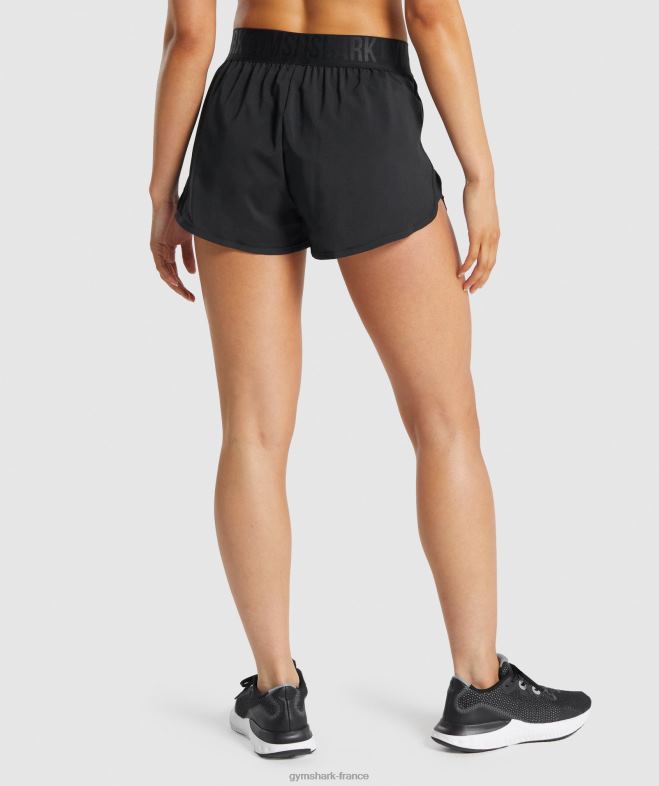 Gymshark short d\entraînement ample noir femmes 6HF286