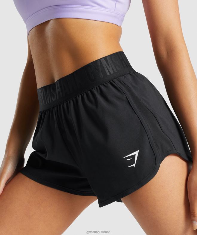 Gymshark short d\entraînement ample noir femmes 6HF286