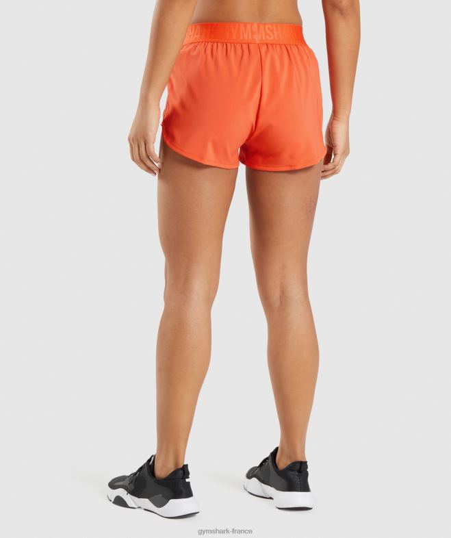 Gymshark short d\entraînement ample papaye orange femmes 6HF2880