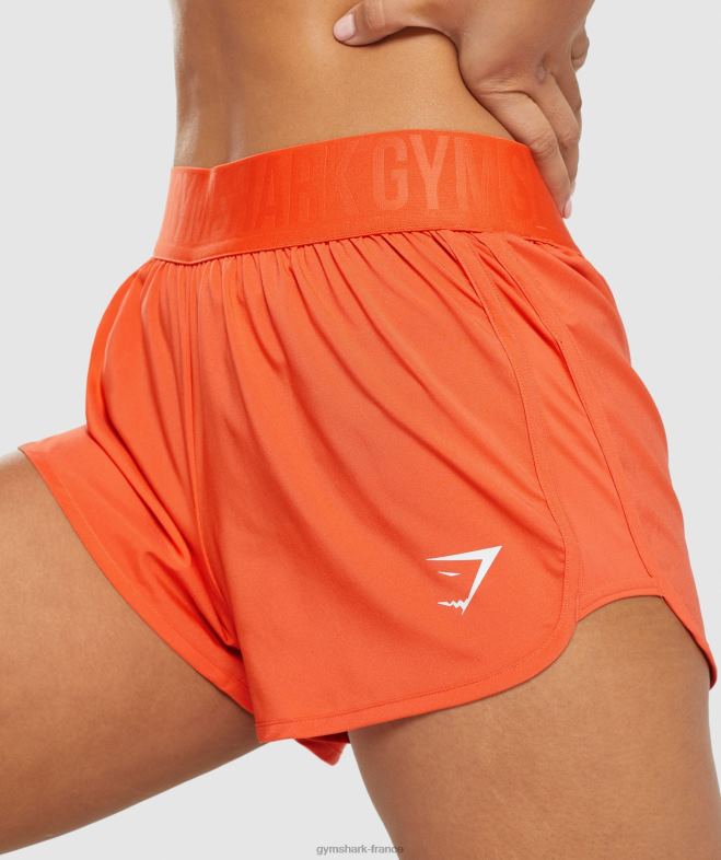 Gymshark short d\entraînement ample papaye orange femmes 6HF2880